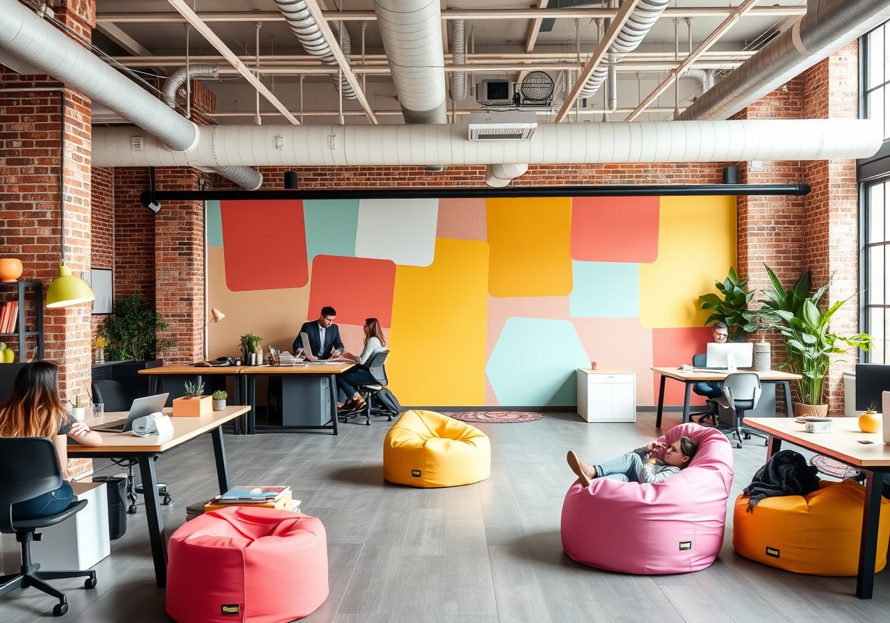 Patchly team collaborating in a bright open office space